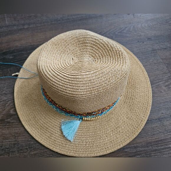 Scala Collection Natural Multi Braid Straw Safari Hat Excellent Condition - Picture 7 of 8